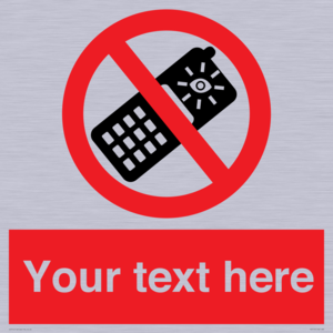 Custom No camera phones Sign